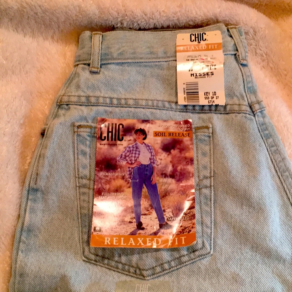 Chic Size 10p vintage 90’s high rise jeans